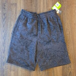 DSG Fleece Short. Pattern Lavascape Asphalt. Mens Small. Loose Fit. 10" Inseam.